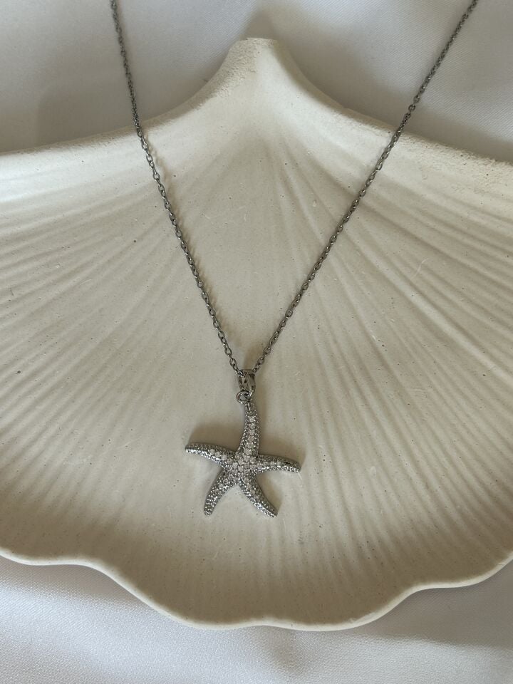 Starfish Silver Necklace