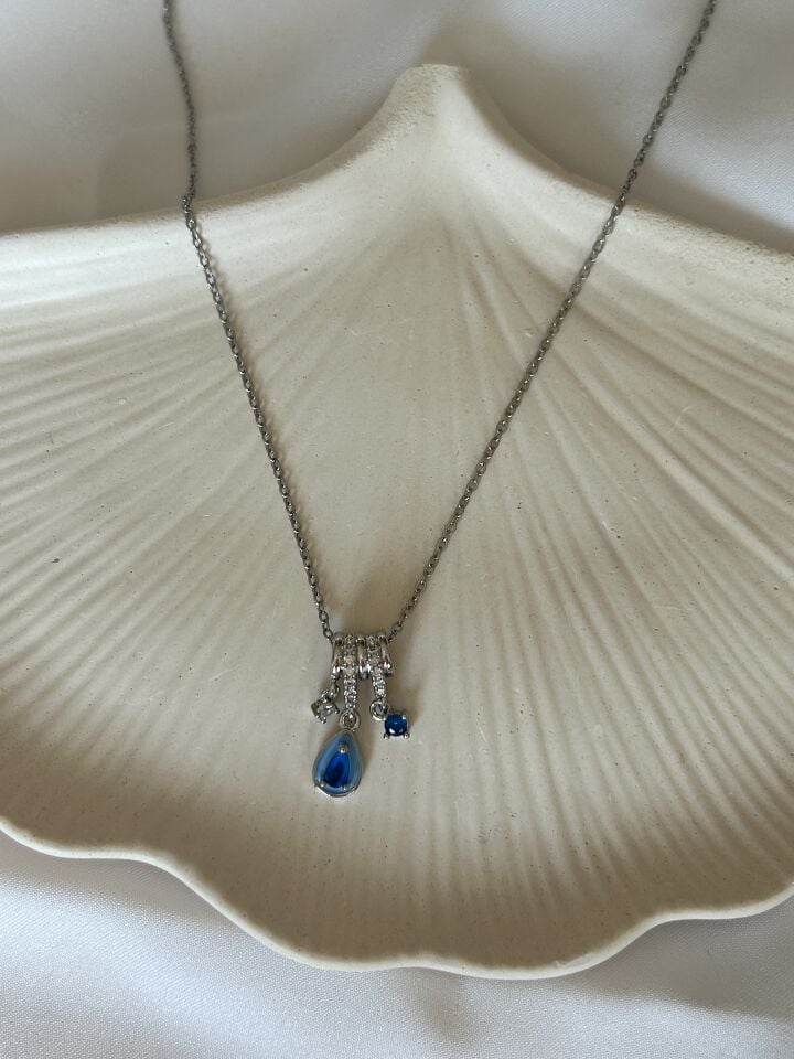 Blue Charm Necklace