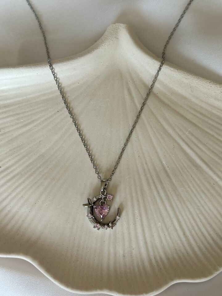 Pink Moon Necklace