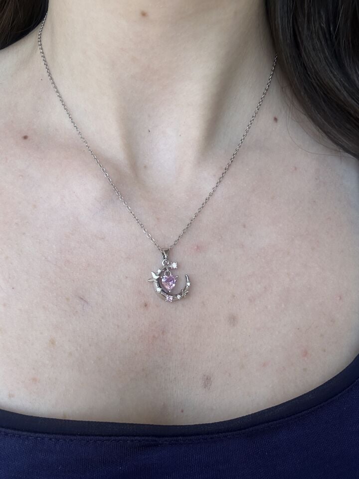 Pink Moon Necklace