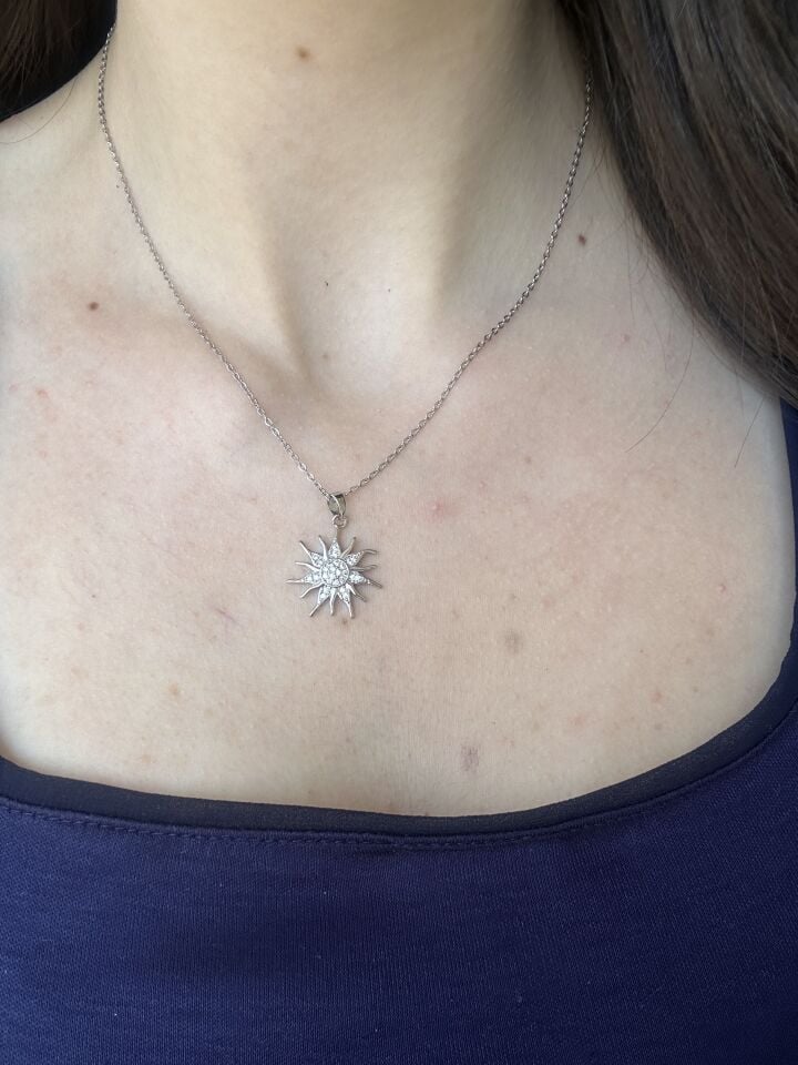 Silver Güneş Kolye