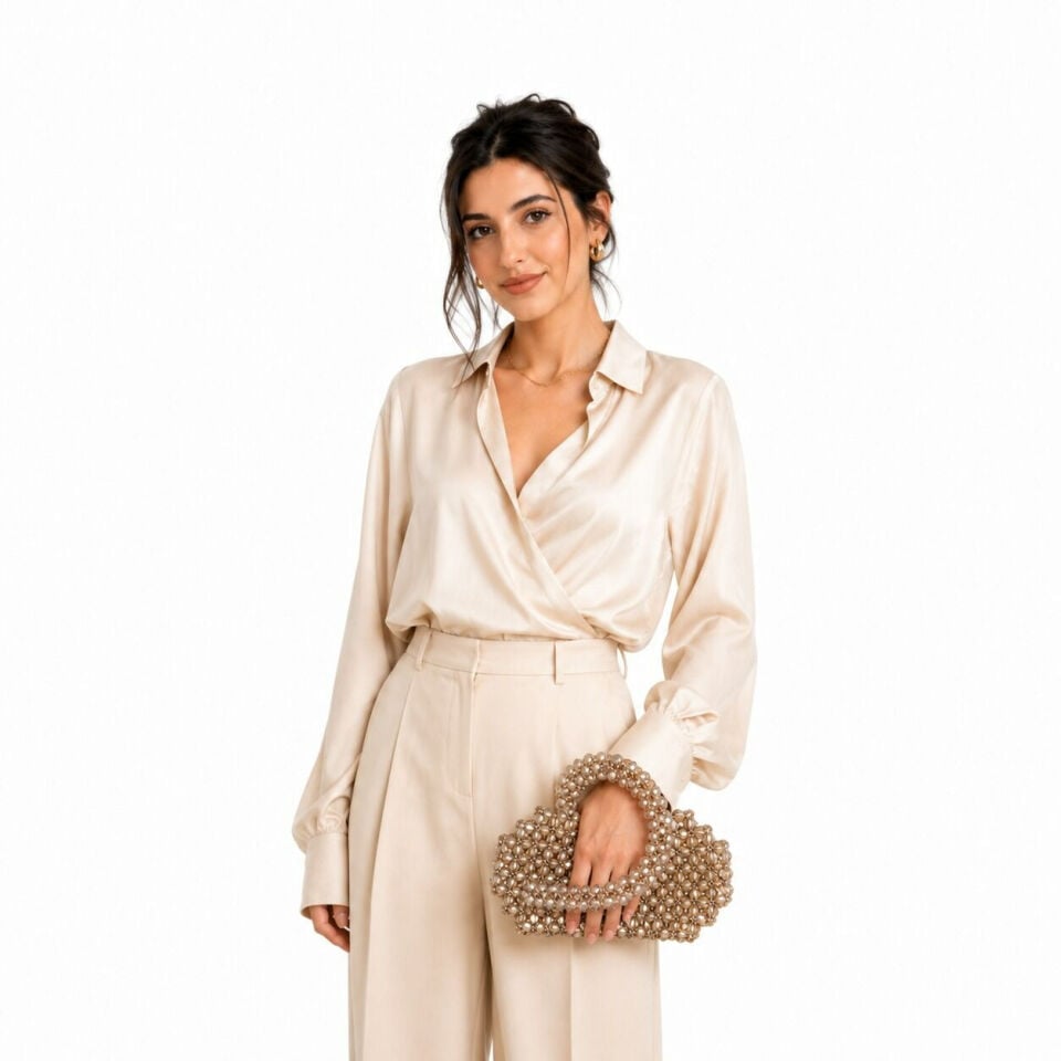 Atelier Emine Glera Clay el yapımı kristal kadın çantası
