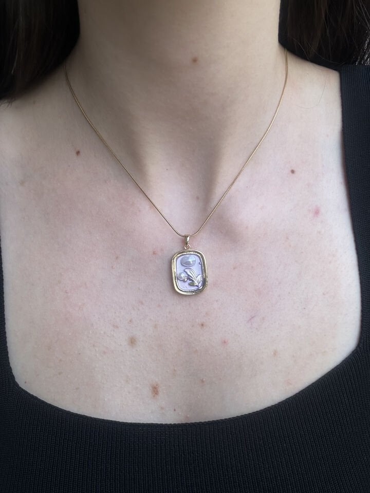 Gold Pinterest Necklace