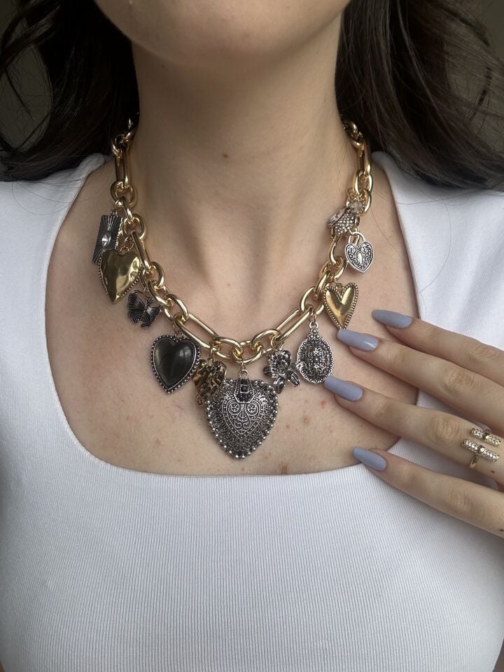 Charmed Wide Paperclip Necklace