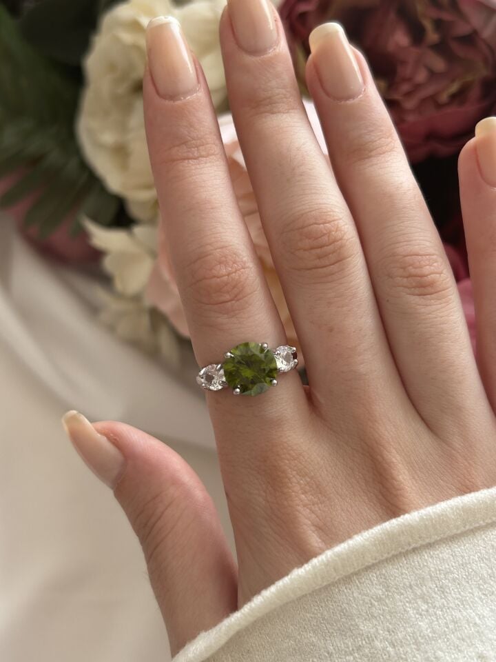 Yeşil Zirkon Taş Yüzük