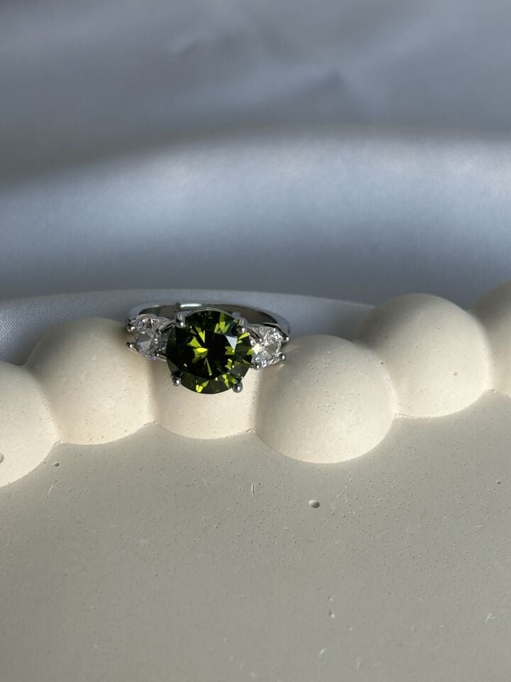 Yeşil Zirkon Taş Yüzük