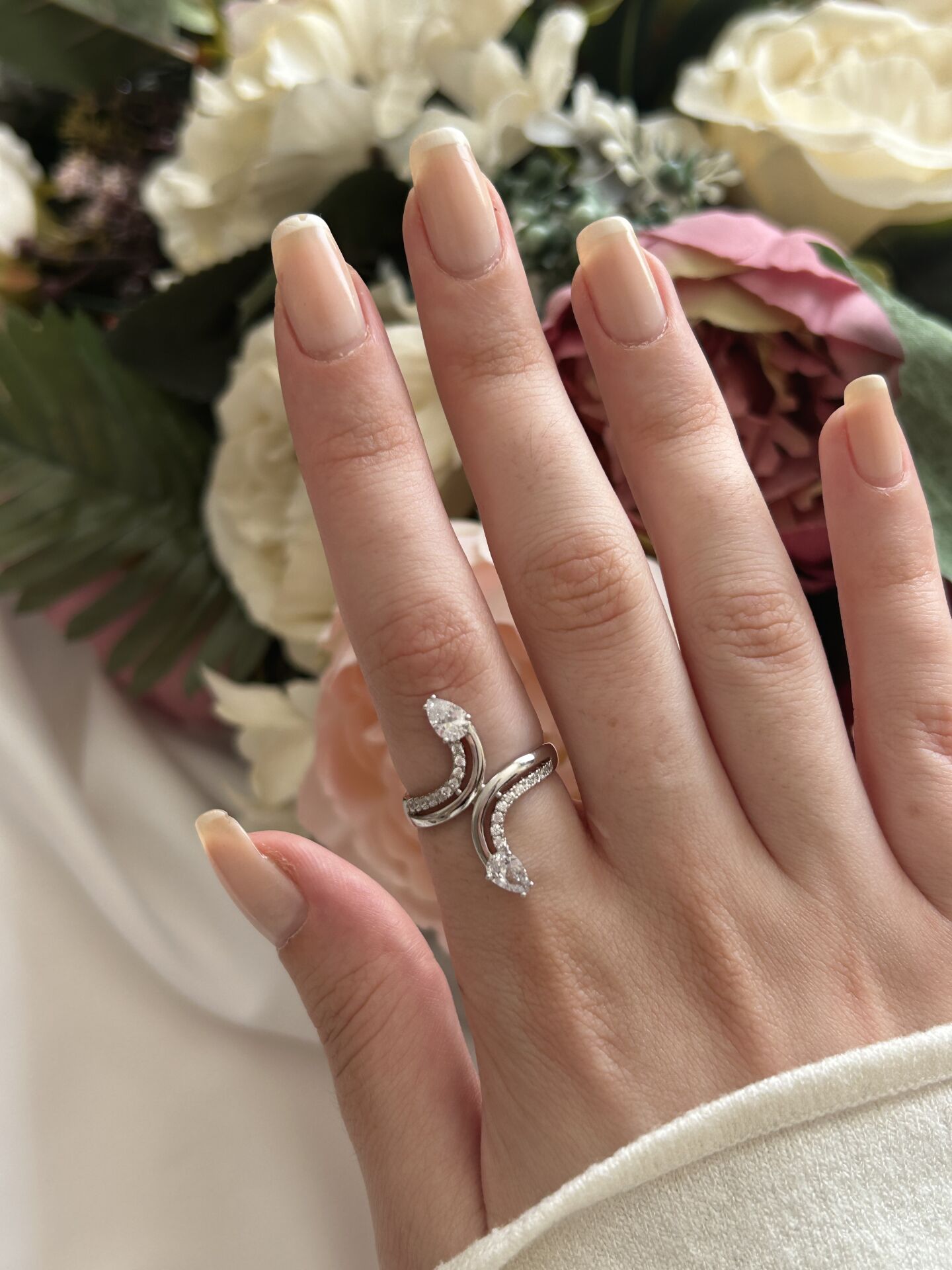 Çift Motifli Gümüş Yüzük