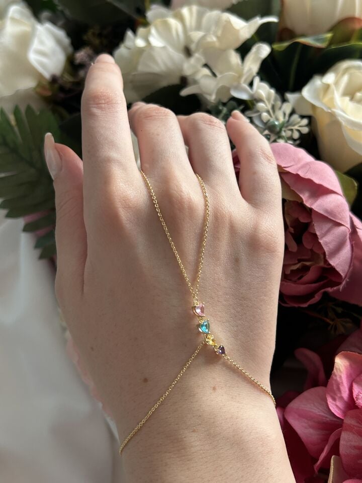 Renkli Kalp Detaylı Şahmeran