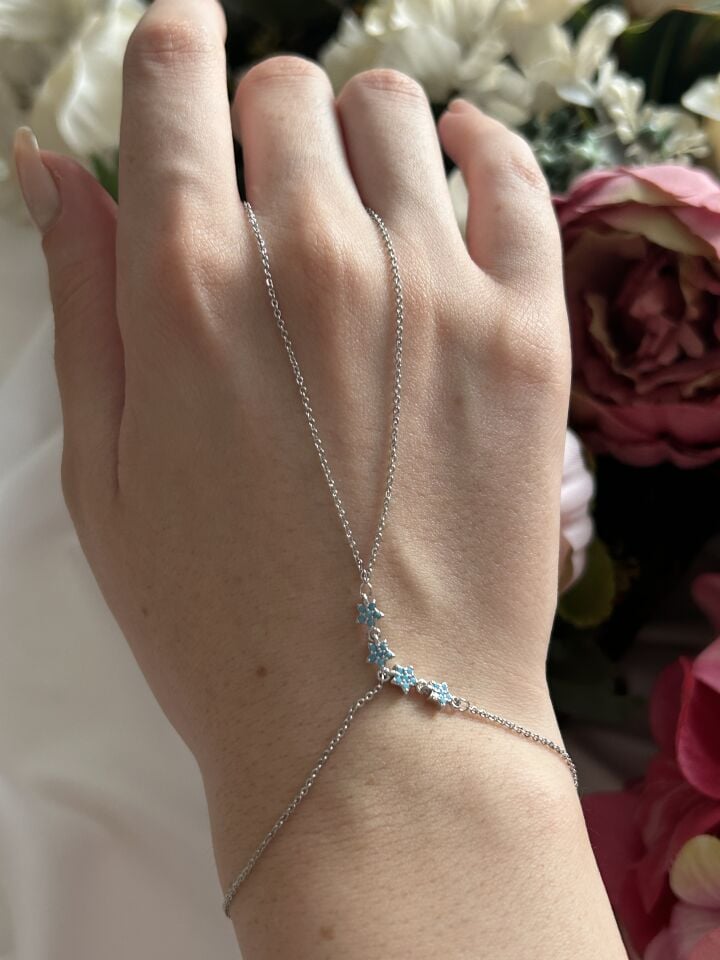 Mavi Çiçek Detay Şahmeran