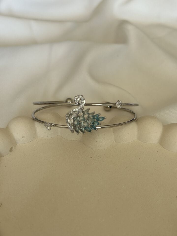 Blue Swan Adjustable Bracelet