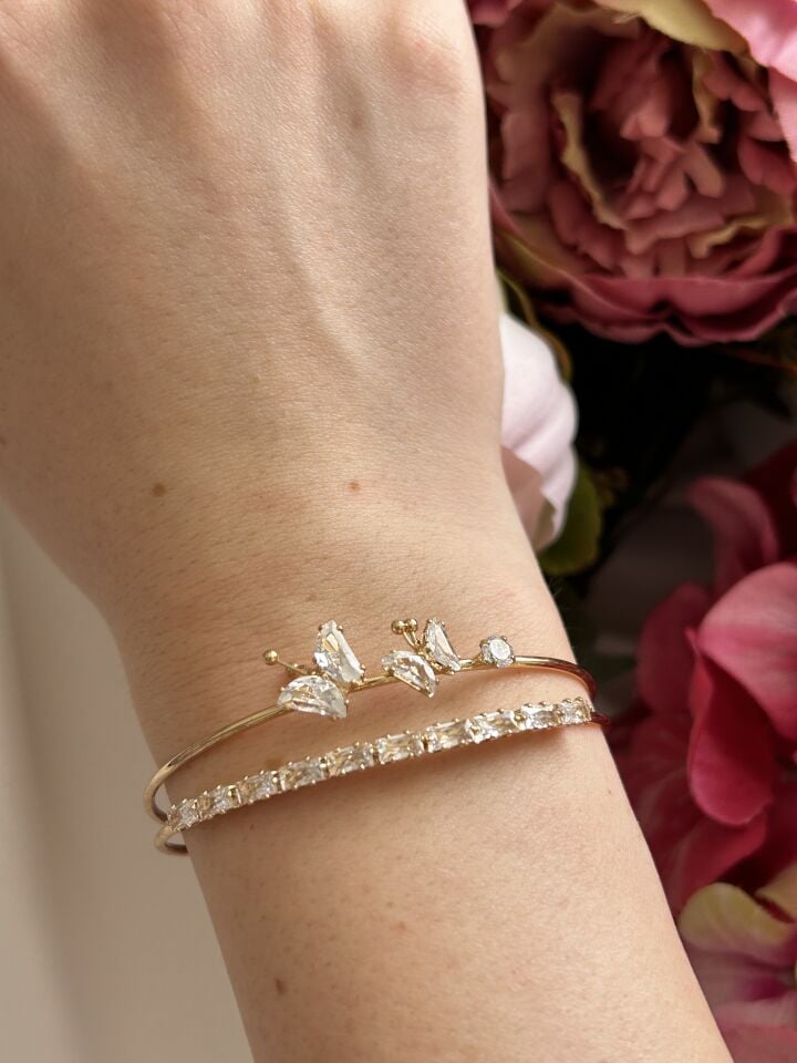 Gold Butterfly Adjustable Bracelet