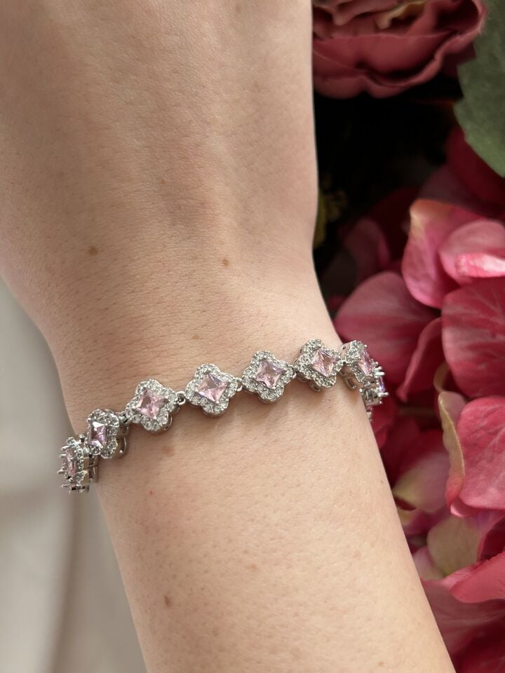 VIP Pembe Yonca Bileklik