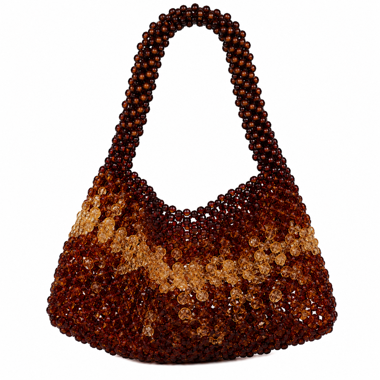 Noctra Embera — Bois Noble Couture ahşap ve kristal çanta