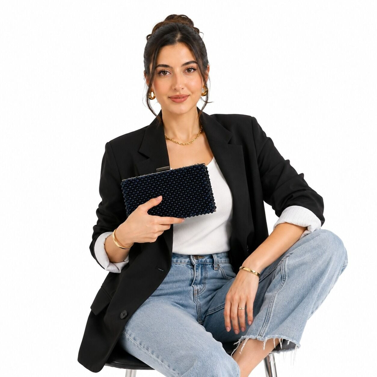 Atelier Emine Clutch Abyss En Ucuz Fiyatları ve Özellikleri Görsel 6