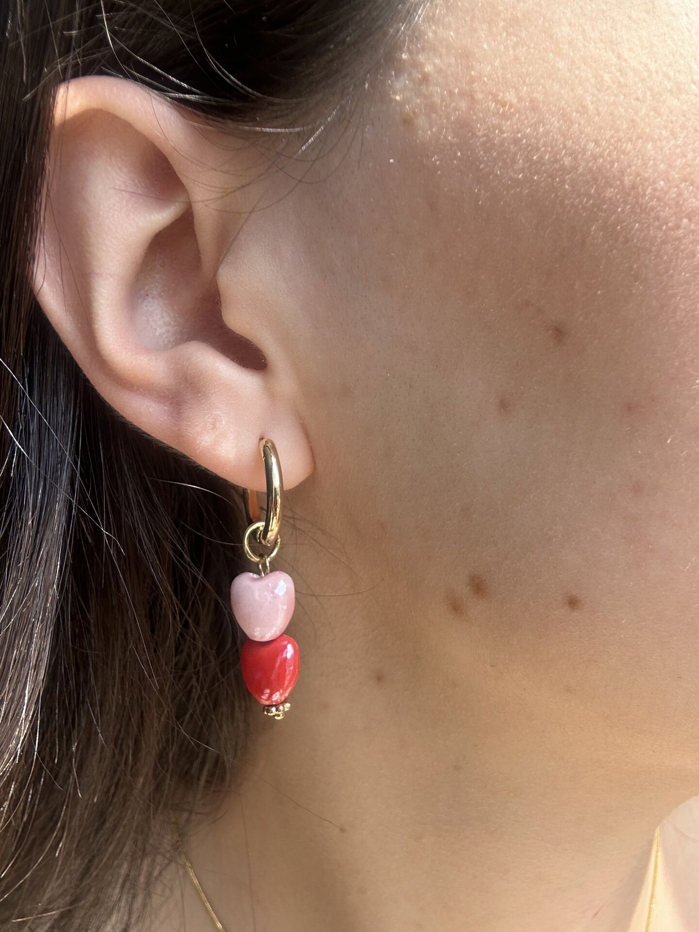 Renkli Çoklu Charm Küpe