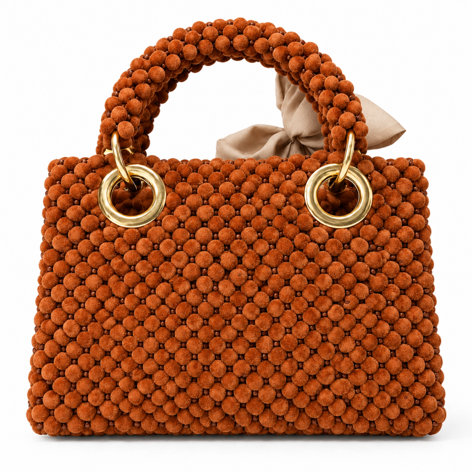 Atelier Emine Silva Cinnamon özel üretim kadın çantası