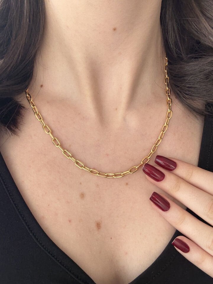 Paperclip Model Chain Necklace