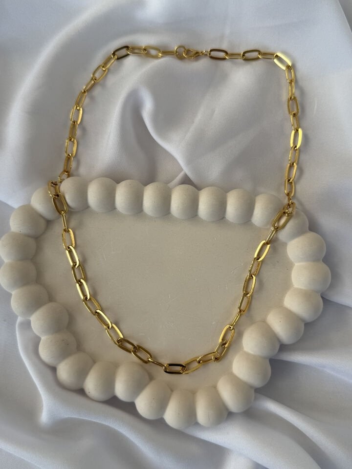 Large Paperclip Chain Necklace