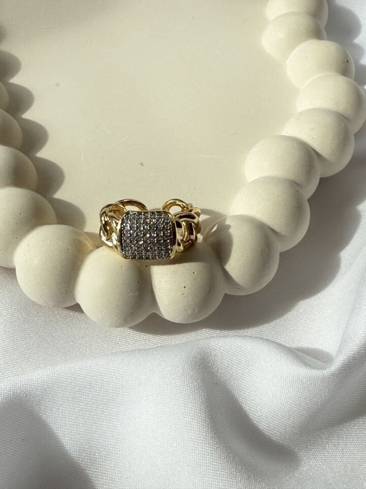 Zirkon Taşlı Done Yüzük