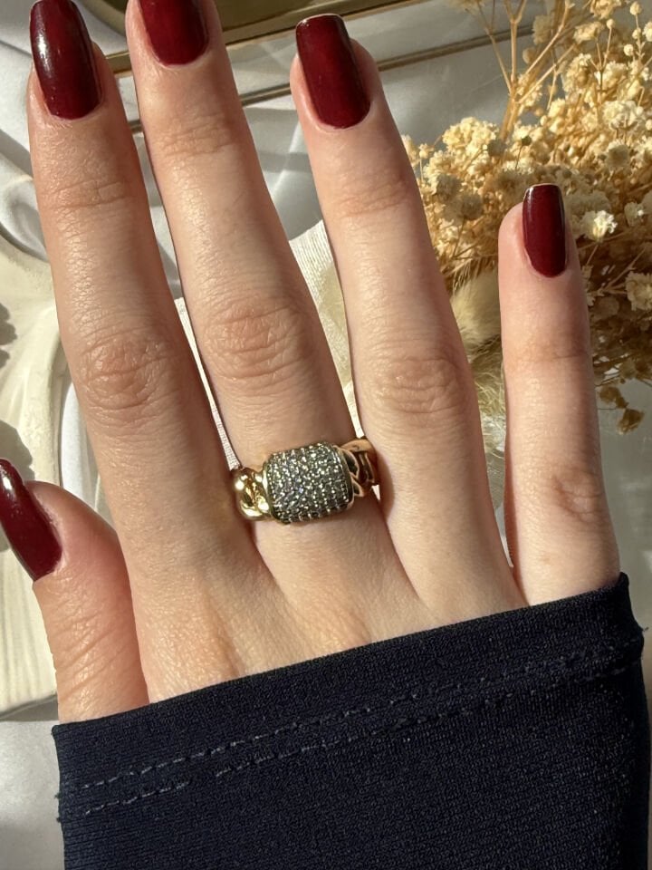 Zirkon Taşlı Done Yüzük