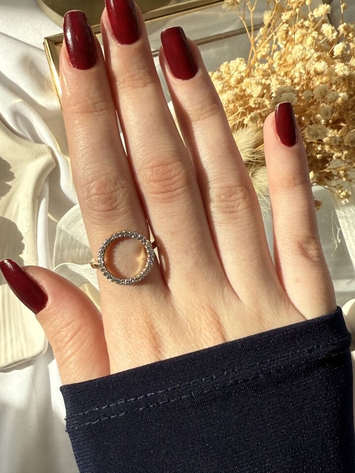 Gold Silver Halka Yüzük