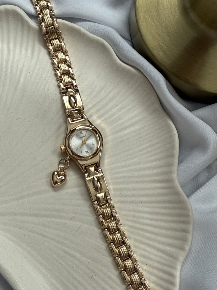 Gold Kalp Charmlı Saat