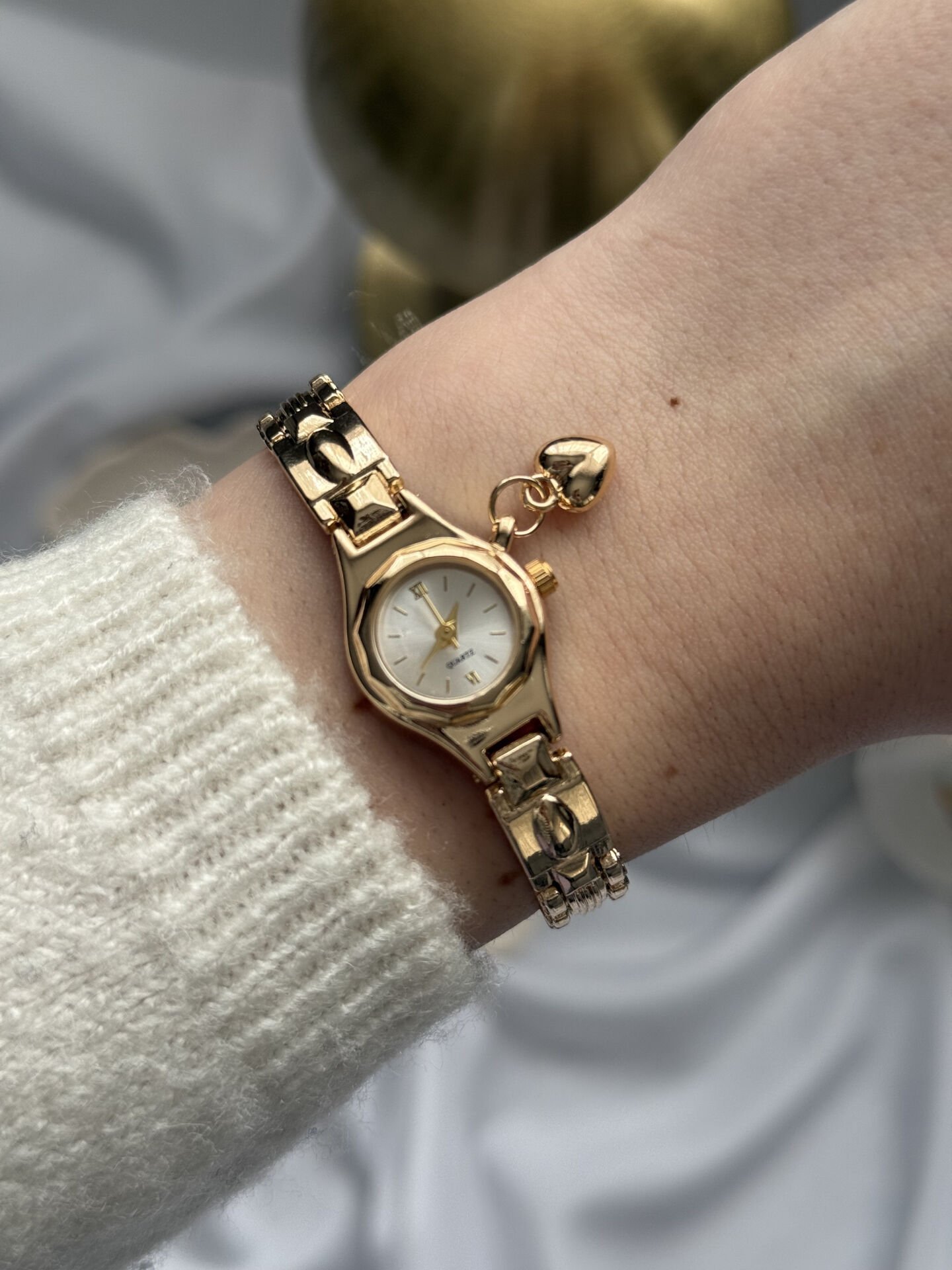 Gold Kalp Charmlı Saat