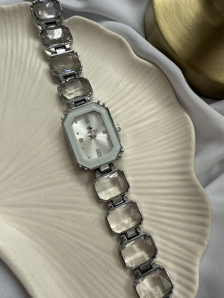 Kesme Taşlı Tasarım Saat