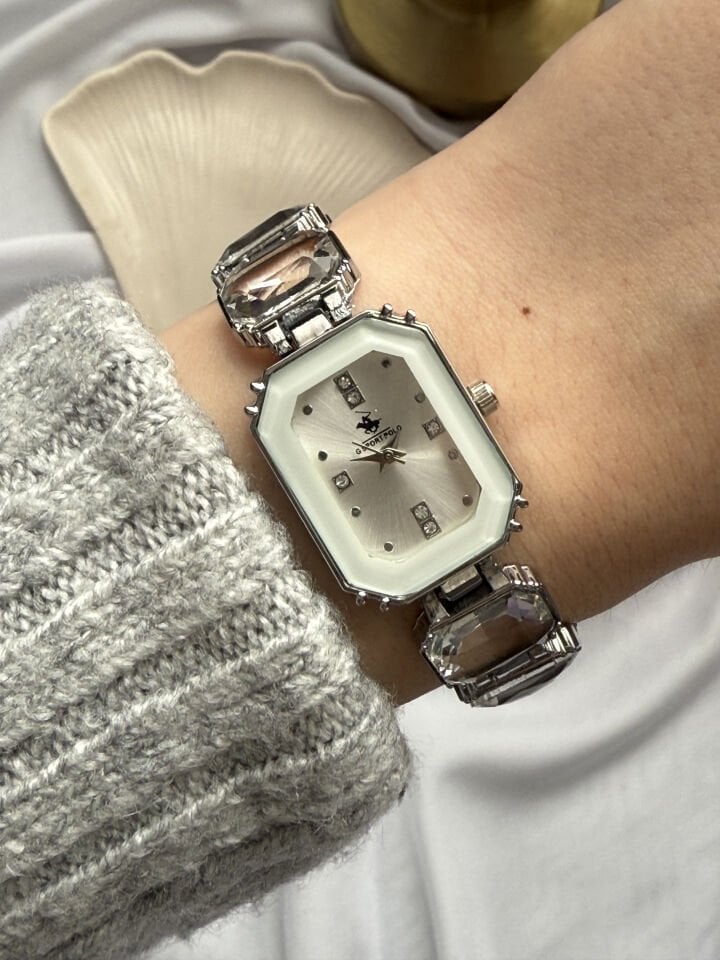 Kesme Taşlı Tasarım Saat