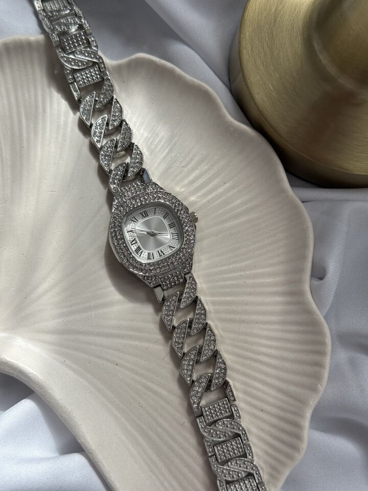 Zirkon Taş İşlemeli Lüx Saat