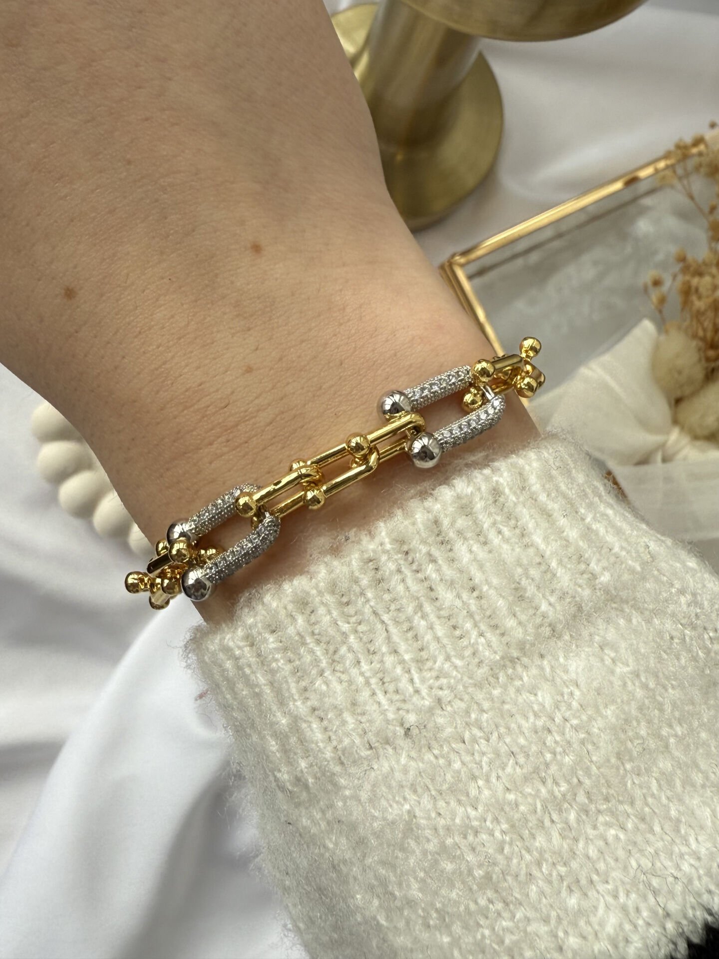 Silver Detay Tıffany Bileklik