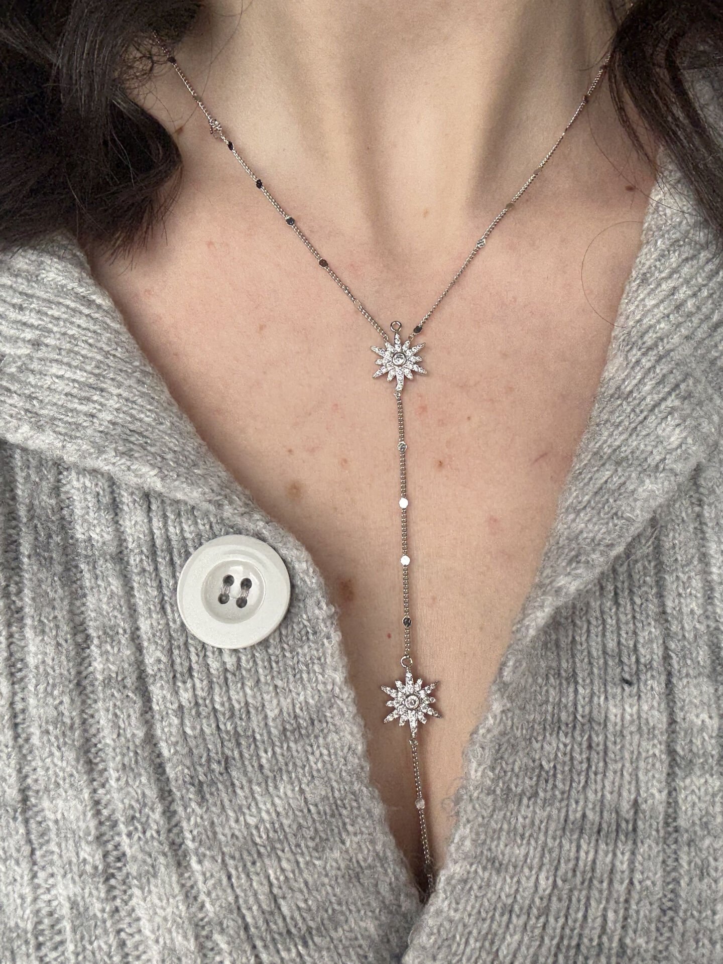 Y Necklace with Polar Star