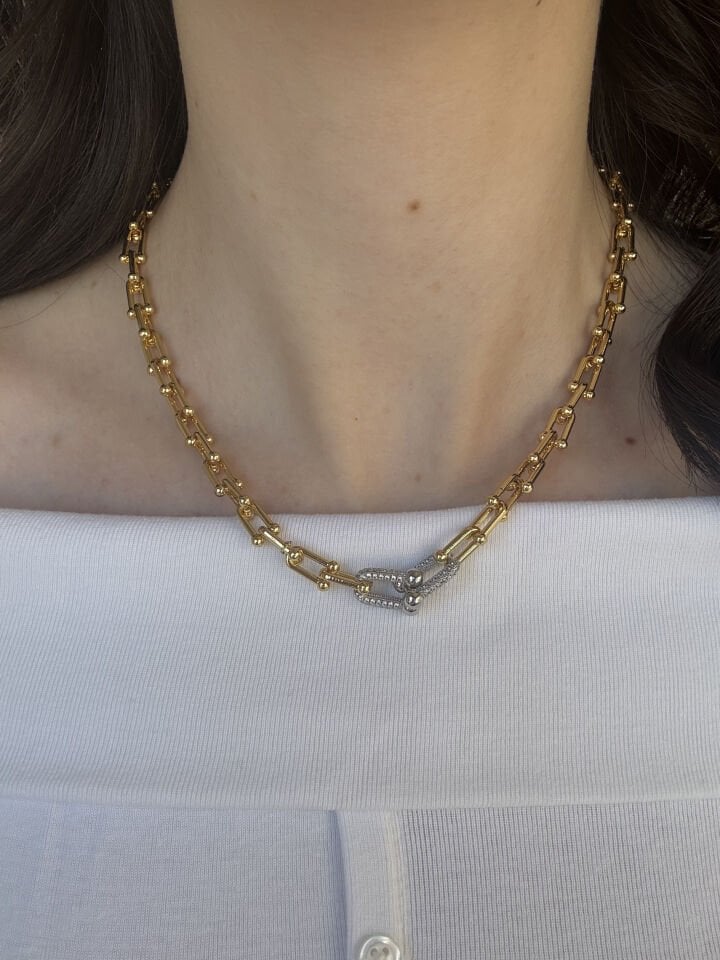 Silver Detaylı Tıffany Kolye