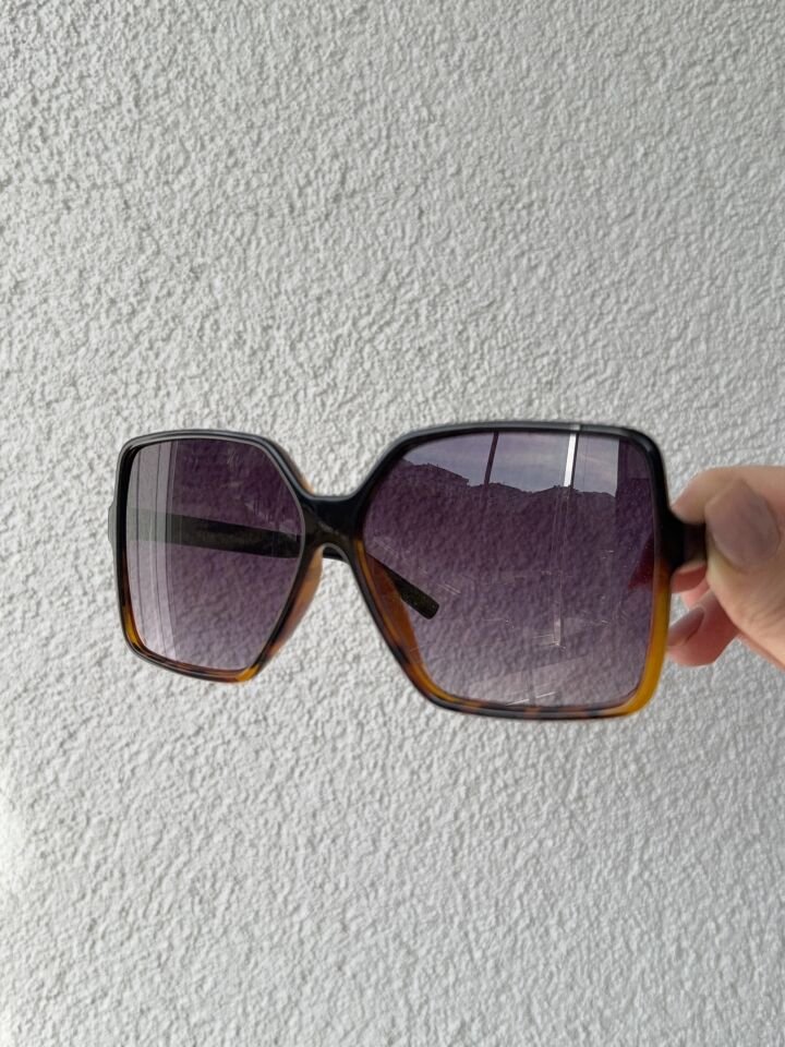 Cat Eye Leopar Desen Güneş Gözlüğü