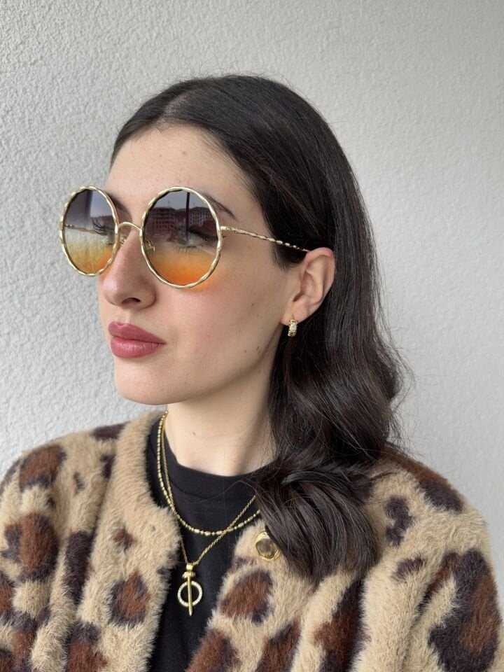 Vintage Çerçeve Cool Güneş Gözlüğü