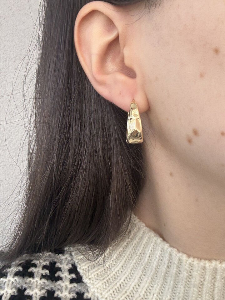 Ezme Model Gold Küpe