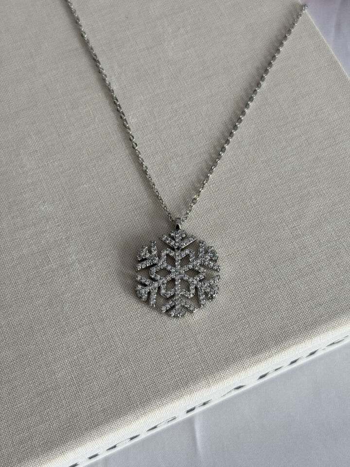 Large Snowflake Necklace