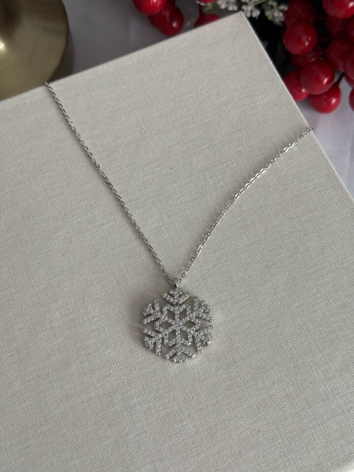 Large Snowflake Necklace