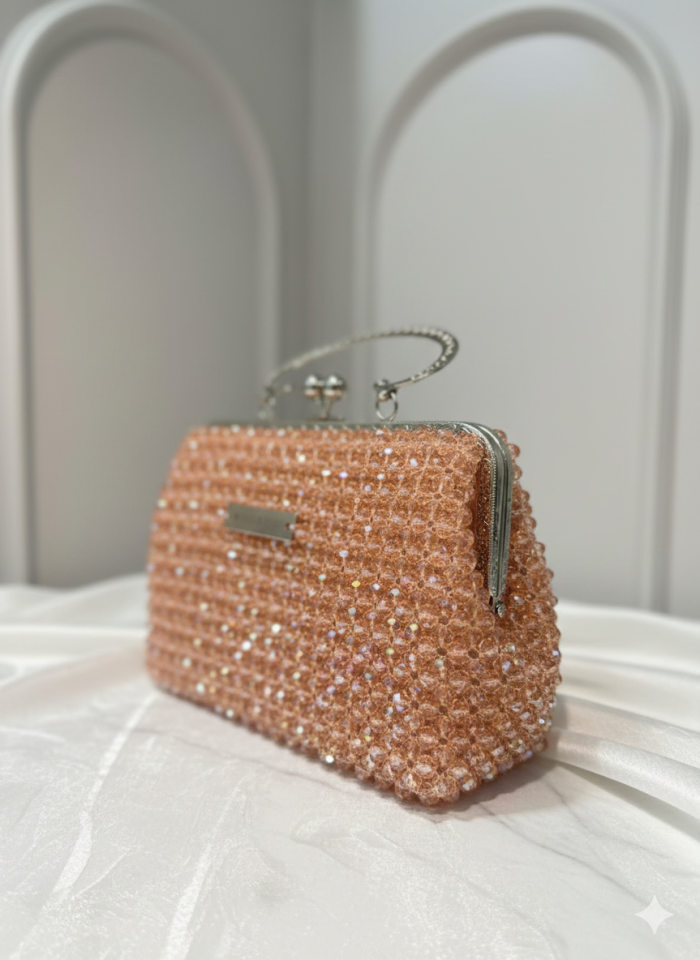 Salmon Blush Sorbet – Özel Üretim Kristal Çanta