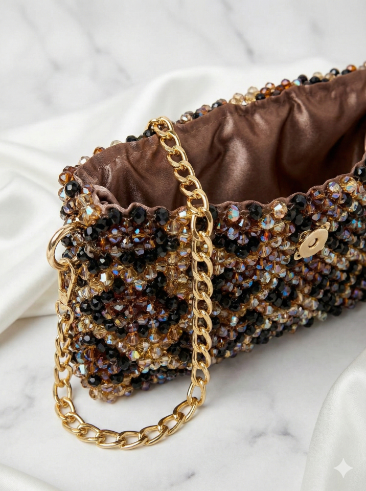 Honey Tiger Swirl – Special Edition Crystal Bag