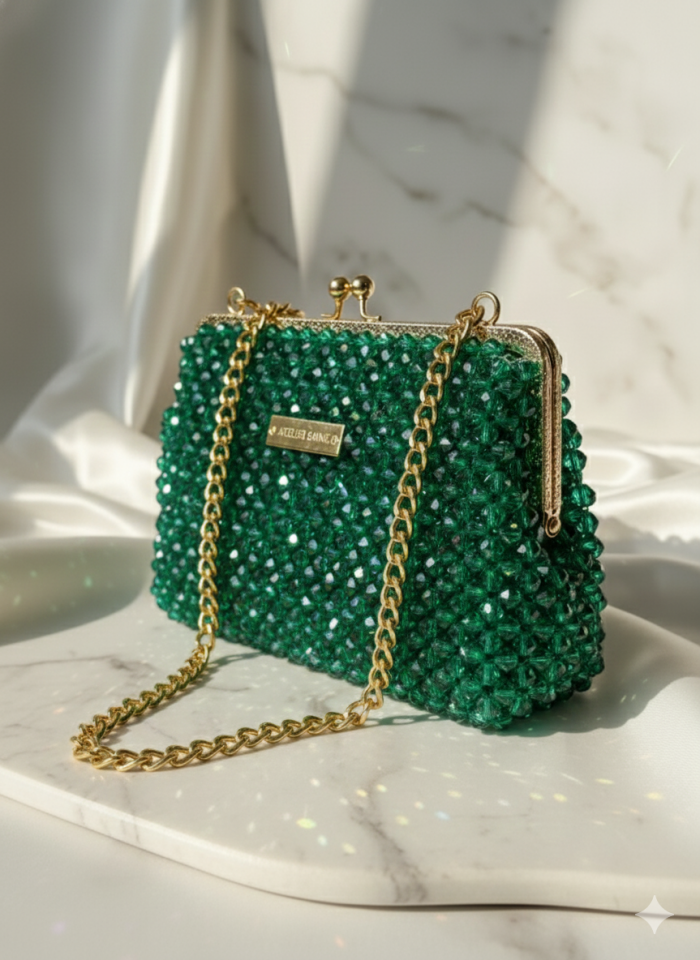 Matcha Cloud Sorbet – Özel Üretim Kristal Çanta