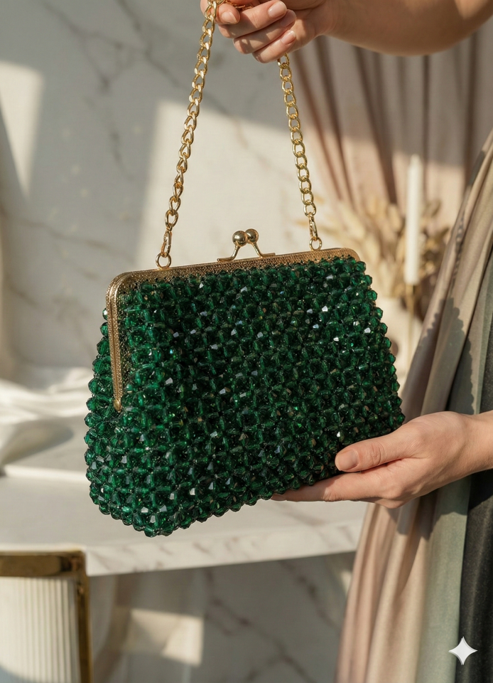 Matcha Cloud Sorbet – Özel Üretim Kristal Çanta