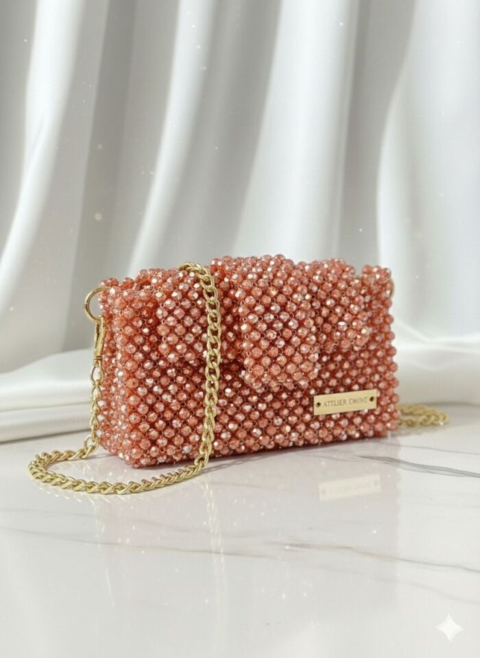 Pink Blossom Sorbet - Özel Üretim Kristal Çanta