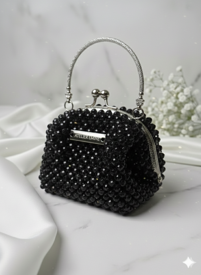 Charcoal Cocoa Gelato - Özel Üretim Kristal Çanta